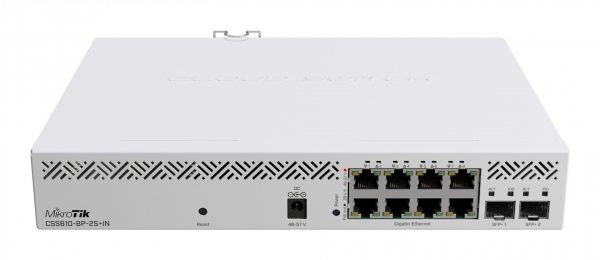 Mikrotik CSS610-8P-2S+IN network switch Managed Gigabit Ethernet (10/100/1000) Power over Ethernet (PoE) White - Image 2