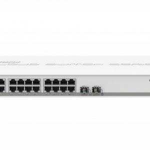 MikroTik CSS326-24G-2S+RM Managed Network Switch, 24x Gigabit Ethernet, 2x SFP+, PoE, 1U