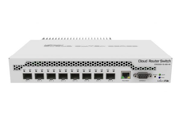 Mikrotik CRS309-1G-8S+ Managed Gigabit Ethernet (10/100/1000) Power over Ethernet (PoE) White (CRS309-1G-8S+IN)