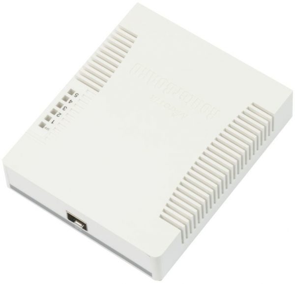 MikroTik RB260GS with 5 Gigabit ports and SFP cage, SwOS, plastic case, PSU - Image 3