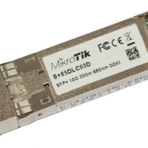 Mikrotik S+85DLC03D network transceiver module Fiber optic 10000 Mbit/s SFP+ 850 nm (S+85DLC03D)