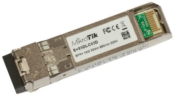 Mikrotik S+85DLC03D network transceiver module Fiber optic 10000 Mbit/s SFP+ 850 nm (S+85DLC03D)