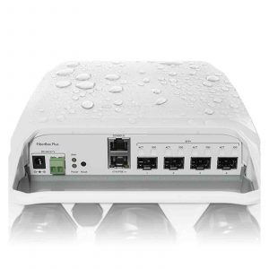 MikroTik FiberBox Plus, 4x SFP+, 1x Gigabit Ethernet, IP66, RouterOS L5
