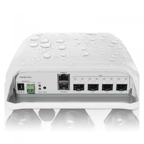 MikroTik FiberBox Plus, 4x SFP+, 1x Gigabit Ethernet, IP66, RouterOS L5