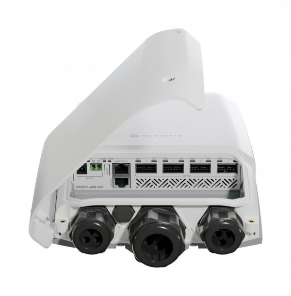 Mikrotik CRS504-4XQ-OUT network switch Managed L3 Fast Ethernet (10/100) Power over Ethernet (PoE) 1U White - Image 5