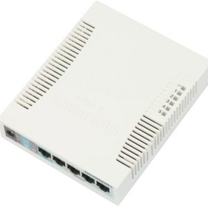 Mikrotik RB260GS Gigabit Ethernet (10/100/1000) Power over Ethernet (PoE) White (CSS106-5G-1S)