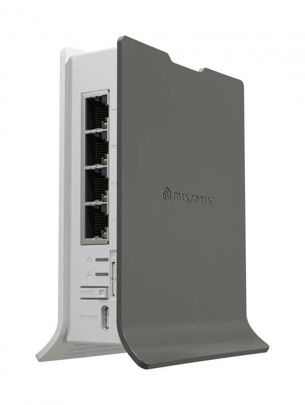 MikroTik hAP ax lite LTE6 kit with 800MHz CPU, 256MB RAM, 4 x Gbit LAN, 2.4 GHz 802.11b/g/n/ax two chain wireless with integrated antenna, LTE CAT6 modem for In