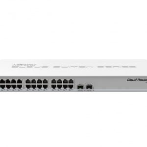 Mikrotik CRS326-24G-2S+RM network switch L2 Gigabit Ethernet (10/100/1000) Grey (CRS326-24G-2S+RM)