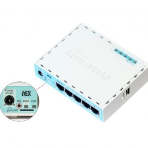Mikrotik RB750GR3 wired router Gigabit Ethernet Turquoise, White (RB750GR3)